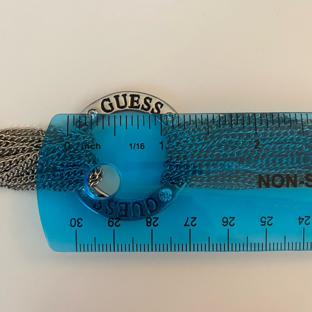 GUESS Chain Bracelet, Silver, Rhinestone - Picture 7 of 7